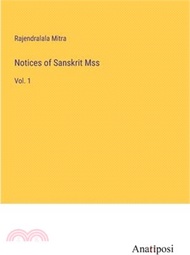 Notices of Sanskrit Mss: Vol. 1