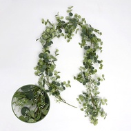 Rattan Rattan Home Manufacturer Simulation Eucalyptus Leaf Rattan Decoration Cross-Border Round Leaf