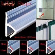 WOLFAY 1M 6-12mm F U h Shape Sealing Strips Silicone Rubber Bath Screen Home Improvement Window Seal