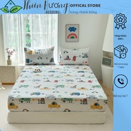 Organic cotton bedding set, set of 3 high quality elastic baby bedding set - Thien Huong bedding