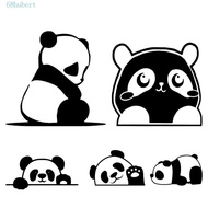 HUBERT Peeking Panda Car Stickers, Occlusion Scratch Vinyl Car 3D Panda Stickers, Reflective Sticker Funny Waterproof Universal Simulation Panda Cars Decal Car-Styling