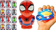 Marvel Avengers Figures Large 5.5" Foam Ball (12 Assorted) Squishy Toy Action Super Hero Spiderman, Hulk, Captain America, Iron Man &amp; Black Panther , Fidget Ball Stress Toy Kids Party Games 6821-12s