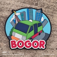 Classic Discount Fridge Magnet Rubber Refrigerator Sticker Rubber/ " Angkot Bogor"