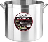 New Star Foodservice 60 Qt Aluminum Stock Pot, No Cover