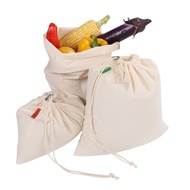 Bag Bread Drawstring Shopping Bag Products Storage Reusable Rice Pocket Cotton Vegetables 58RB