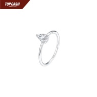 Top Cash Jewellery 10K Lab Grown Raindrop Diamond Ring