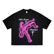 Boxy Oversize T-Shirt Blue Electric - Fallen Angel