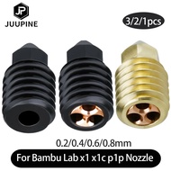 For Bambu Lab CHT Nozzle High Flow 0.2/0.4/0.6/0.8mm Brass Nozzle 500°C For Bambu Lab Hotend For Bam
