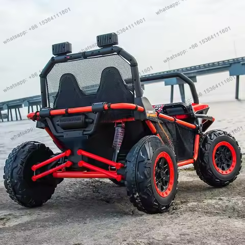 Electric vehicle four-wheel adult child two-seater car can sit baby remote control car