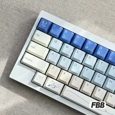 FBB Keycaps Holiday Cute Theme PBT Custom Keycap for MX Switches Cherry Profile Mechanical Keyboard 