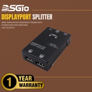 DSGIO 4K60 DisplayPort EDID/HDCP Feeder, 2-Port Splitter, 2 DP Outputs (VSP-4KD-2DP)