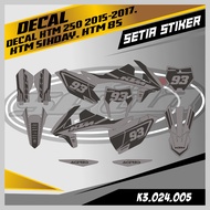 DECAL KTM 250 2015-2017/KTM SIXDAY/KTM 85 DESIGN FREE REQUEST CUSTOM NEW, KTM STICKER, (K3.024.005)