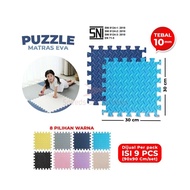 Evamat Mat 30x30cm 60x60cm/ Evamat Soft Children's Puzzle Mat/ Plain Color/ - READY MANADO