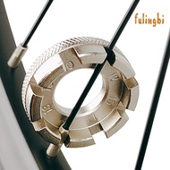 (fulingbi)Bicycle Spoke Nipple Wrench 8 Opening High Hardness Tool Steel Bike Wheel Rim Adjuster Spanner MTB Road Bike Tools