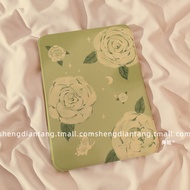 Ốp Lưng iPad Air 6 pro 11 Inch 2024 Mẫu Mới Có Lỗ Đựng Bút Màu Hồng Hoa Cho Apple iPad 10 Inch 10.9