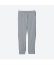 全新 UNIQLO 194575 DRY-EX 男童速乾慢跑九分褲 淺灰色 (L)
