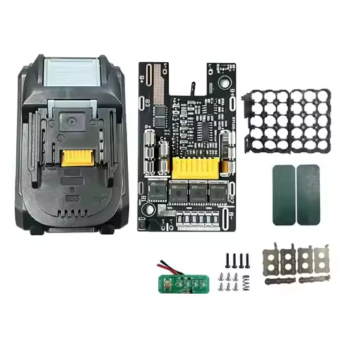 A99E-15Core Battery Storage Box Case For 21700 Power Tool With 4MOS 6Alloy Battery Protection Board 