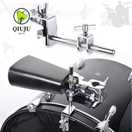 QIUJUU Drum Cowbell Clamp, Percussion Accessory Musical Instrument Support Clip Drum Cowbell Bracket