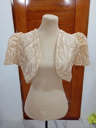 Elegant Modern Bolero full lace beige assorted