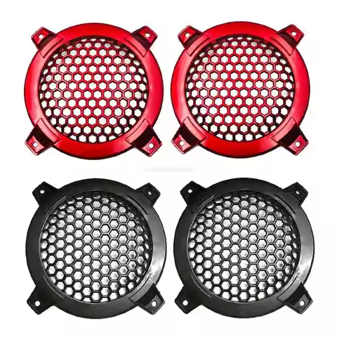 1 Pair Auto Speaker Cover Car Subwoofer Grille Accessories 4 Inches 123mm