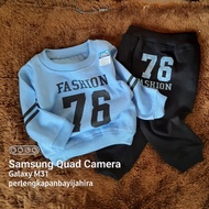 FASHION 76 motif baby sweater jacket set