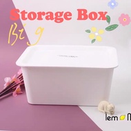 Daiso Big Storage Box With Lid White Box Cover