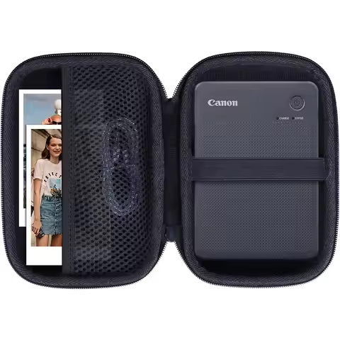 Hard Protective Case for Canon SELPHY QX20 / SELPHY Square QX10 Mobile Photo Printer (Black)