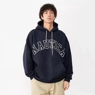 雙十一 購物節 現貨 NAUTICA Arch Sweat Hoodie 日本限定 長谷川紹雄 刺繡 印花 Logo 日系 重磅 長袖 帽T 大學T 落肩 圓領 長袖 Cityboy 街頭 城市