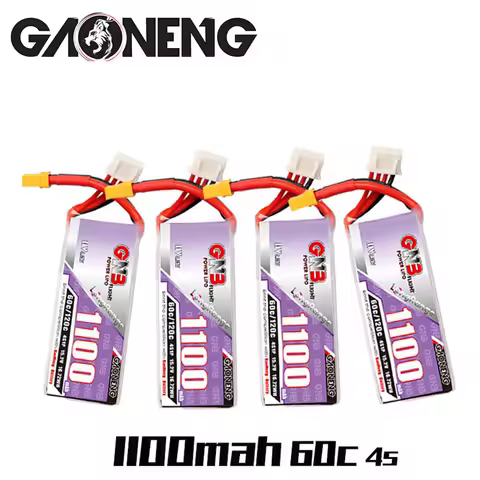 GAONENG GNB 4S HV 15.2V 1100mAh 60C/120C Lipo Battery For RC Helicopter Quadcopter FPV Racing Drone 