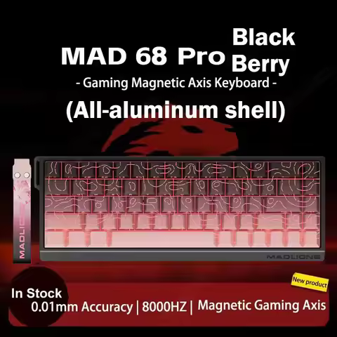 Madlions Mad60/68 Pro Aluminum Magnetic Mechanical Keyboard RT 0.01mm 8K Polling 0.01mm 8K Polling R