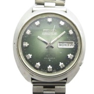 精工 (Seiko) SEIKO 6106-7600 Seiko 5 ACTUS 自動上鍊腕錶，帶日曆功能，綠色錶盤，銀色 ■GY18 /MQ 男士
