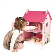 【法國Janod】Doll's House-粉夢幻娃娃屋