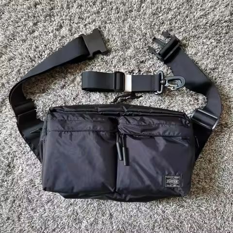 Porter FORCE 2WAY Fashion Chest Bag Fanny pack Anti-Theft Foldable Crossbody Waterproof Lightweight 