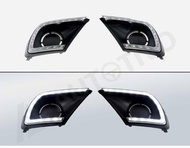 LED DRL Grand New Kijang Innova 2014 2015 Fog Lamp Cover DRL
