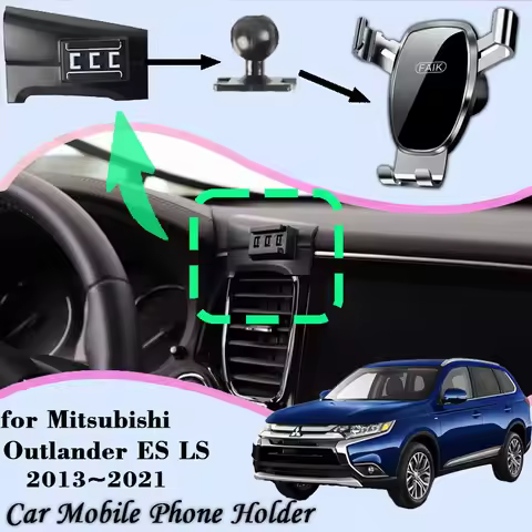 Car Mobile Phone Holder For Mitsubishi Outlander ES LS 2013~2021 360° GPS Navigation Bracket Gravity