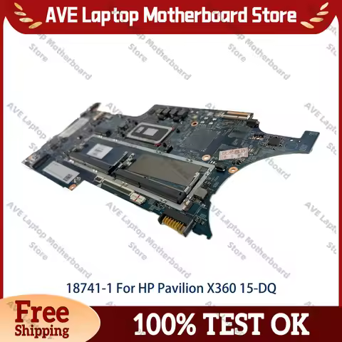 18741-1 For HP Pavilion X360 15-DQ 15T-DQ Laptop Motherboard With i3 i5 i7 8th CPU UMA L50972-601 L5