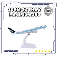 20CM CATHAY PACIFIC AIRLINES AIRBUS A350 1:250 METAL AIRCRAFT REPLICA DIECAST COLLECTIBLE DISPLAY PL