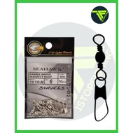 SWIVEL,SEAHAWK 5610-N BARREL SWIVEL W/SAFETY SNAP (NICKEL)