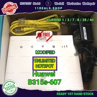 B315 MODIFIED modem Huawei router b310 UNLIMITED HOTSPOT 4G LTE Wifi B315 607 B315S 22 608 B310as 85