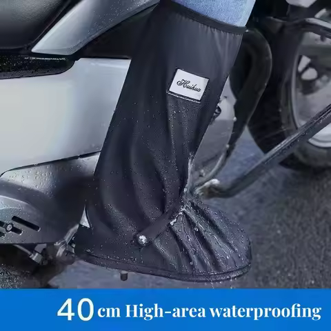 Reusable Motorcycle Scooter Dirt Bike Rain Shoes Cover Non-Slip Boot Covers Unisex Bicycle Shoes Pro