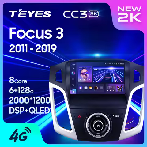 TEYES CC3 2K For Ford Focus 3 Mk 3 2011 - 2019 Car Radio Multimedia Video Player Navigation stereo G