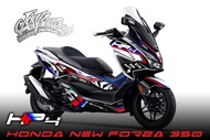 สติ๊กเกอร์แต่งลายรถ Honda Forza 350 2020 ลาย HP4