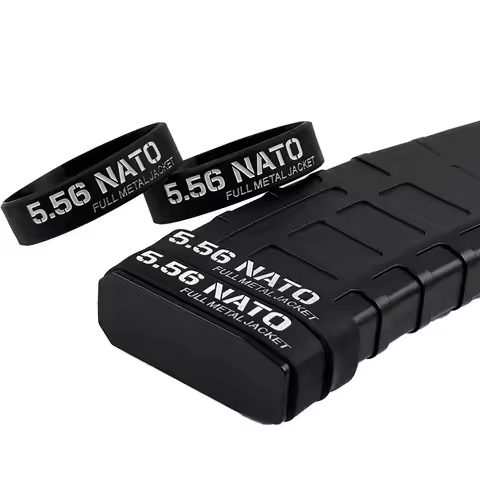 6Pcs 5.56 NATO Magazine ID Marking Band Tactical Silicone Rubber Rings for AR15 M4 Mag Identificatio