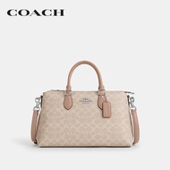 COACH กระเป๋าถือผู้หญิงรุ่น Georgia Satchel Bag In Signature Canvas CW422 SVPWH สีครีม