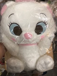 全新有牌有袋，中古sega景品少見迪士尼角色瑪麗貓Marie貓公仔大size約36cm