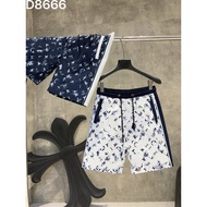 JKT5 L1s-v Summer Men's Pants Classic Old Flower Letters Full Print Retro Men's Shorts Big-name Luxu