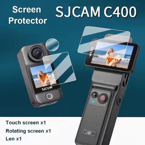 High-definition Soft Screen film for C400 Pocket SJCAM Screen protector len film set