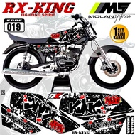 Decal Sticker Striping Variasi RX King 135 ELANG/EAGLE Racing Concept - Yamaha Rx King 135 2Tak - Rx