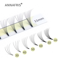 ANNAFRIS 0.10mm Premade Volume Fans Lash Extension 3D 4D 5D 6D 8D 10D Short Root Pre Made Individual