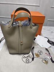 可陪驗 Hermès Picotin 18 8Q 馬爾法米色 TC牛皮金扣